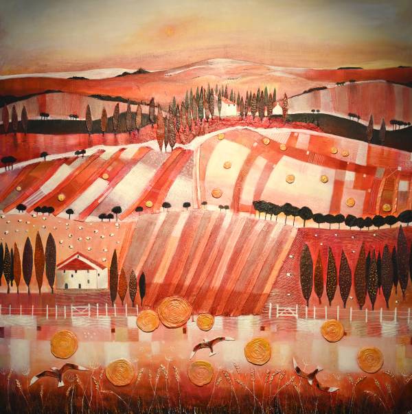 - Mixed Media on Canvas, Painting by Julie Adlard, measuring 100 x 100 cm (H x W) framed at 109 x 109 cm £2100